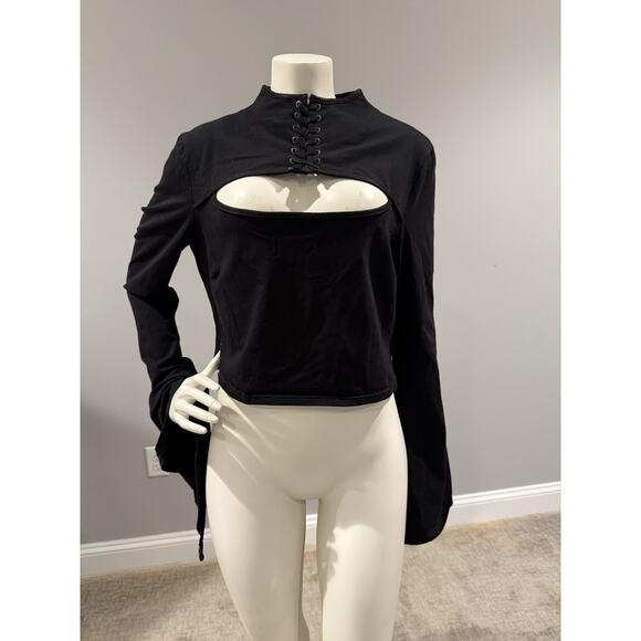 Killstar Demon Darling Goth Witch Occult Punk Crop Top Shirt Blouse Size XL - Picture 1 of 16